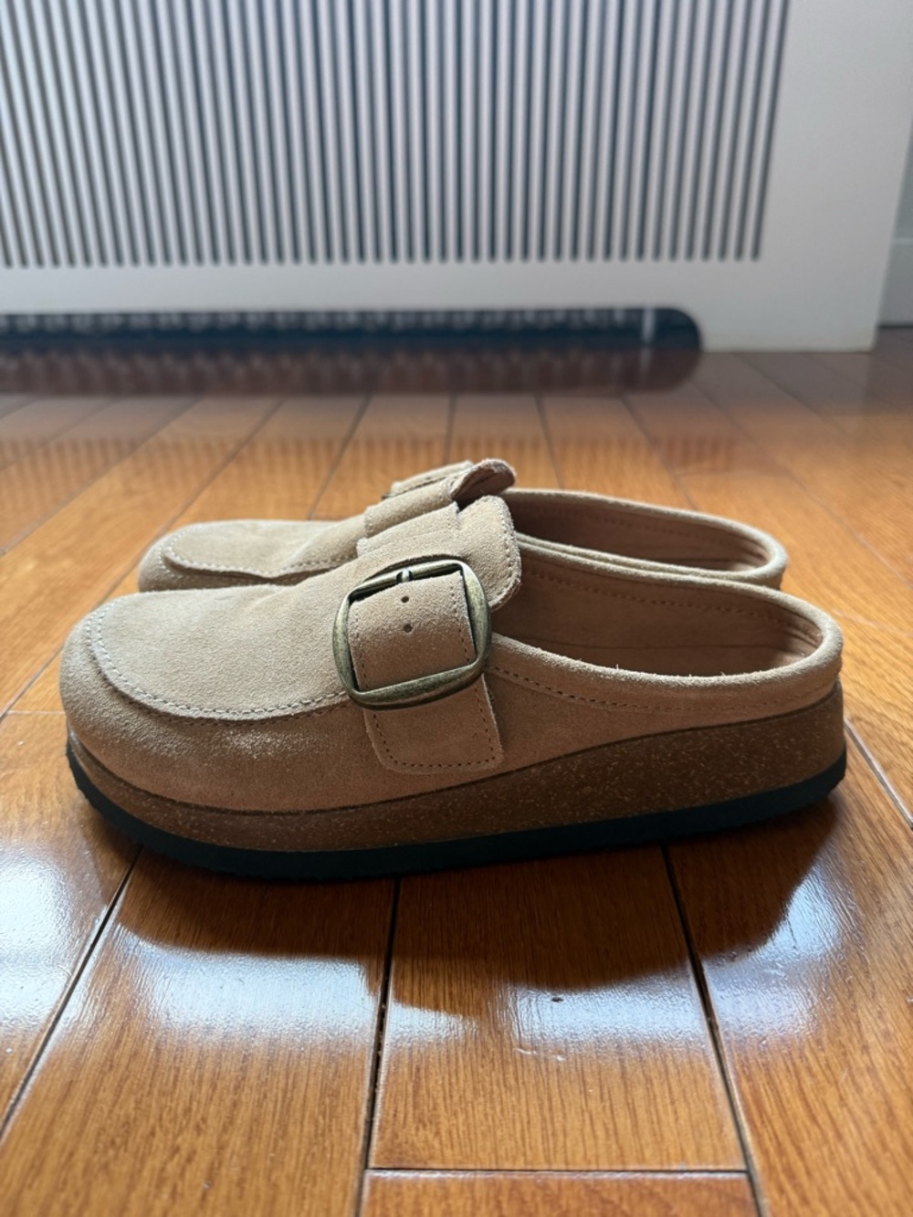 White Mountain Bueno Suede Footbeds Clog Mule Beach Wood Taupe Size 8 - Picture 12 of 13